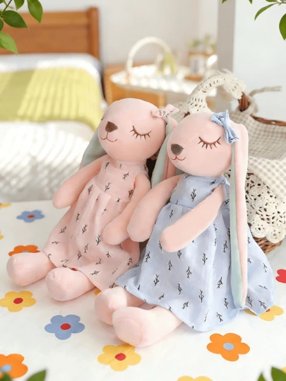 Doll Plush Toy Rabbit Doll, Soft Polyester Stuffed Animal, Pet Soft Doll, For Boyfriend Gifts, Gift For Valentine's Day Easter, Cute Home Decoration, Party Decoration Suitable As Bedtime Partner And Travel Companion, Christmas And Easter Gift Items