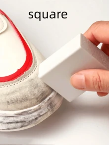 1pc/2pcs Suede Rubber Eraser, Used For Cleaning Shoes, Removing Worn Marks On Painted Or Mesh Sneakers, Dry Cleaning, Decontamination, Polishing, Suitable For Suede, Nubuck, Velvet, Sneakers, Leather Shoes And Other Materials,Shoe,Spring Summer Picks,Brides Maid Gifts,Room,Bedroom Decor,Beach,Travel,For Men,For Women,Vacation,Cute Stuff,Mother's Day Gift,Bedroom Decor,Garden,Kitchen Decor,Summer,Beach,Travel Essentials,Room Decor,Squishy,Graduation - White - View 10
