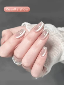 SAUA 1pc Strong Dual-Ended Magnet For 3D Cat Eye Gel Nail Polish, Multi-Functional Nail Gel Magnetic Stick - Grey - View 6