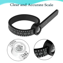 KLONKEE 5pcs/2pcs Professional Ring Sizer Tool, Micrometer Ring Gauge + Finger Sizing Tape, US-UK 4-In-1 Alloy Measuring Rod With Axis And Ring Gauge, Suitable For DIY Fashion Jewelry - Multicolor - View 6