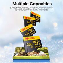 Kodak 16GB 32GB 64GB 128GB 256GB MicroSD Card, Class 10 Micro SD Card, 4K, With SD Adapter And Card Reader For Computer - Black - View 8