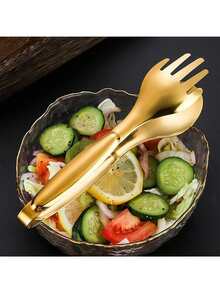 Kitchen Cooking Tongs Tweezers - Stainless Steel Kitchen Utensils, Metal Fine Tweezers Tongs, For Chef, Serving Food, Grill, Culinary, Pasta, Salad, BBQ Tongs Cooking Spaghetti Tongs Kitchen Essentials Kitchen Accessories Cocina - Gold - View 10