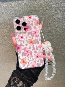 1个新款热销透明卡槽豹纹花卉图案手机壳，兼容 17 Pro Max/17 Pro/17/16 Pro Max/17/16/16 Pro/16 Plus/15 Pro Max/15 Pro/15 Plus/15/14 Pro Max/14 Pro/14/13 Pro/13/12 Pro/12/11/XS/XMax/8 Plus/7，防震带挂绳，适合作为生日礼物、送给女朋友、男朋友、情人节礼物、节日礼物、宗教礼物或个人礼物。 - 彩色 - 查看 1