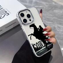 Revista Silhouette Cowboy Dise?o de impresión,Protector Transparente de Alta Calidad para Celular - Funda Anti-Caídas de TPU para Multi-Modelos (OPPO, Redmi, , ) - Ideal para San Valentín y Halloween - transparente - Ver 7