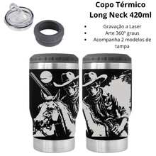 Copo Térmico ARTE 360 473ml  ou cuia 350ml Personalizado a Laser TEMA: CAVALO PAREDE DUPLA NOVIDADE LANÇAMENTO - Copo de Cerveja ideias de presente - LONG NECK - Visão 3
