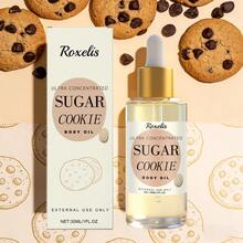 Roxelis Sweet Cookie & Shea Butter Moisturizing Body Oil – A Nourishing, Non-Greasy Formula For Smooth, Hydrated Skin With A Lingering Fragrance. Ideal For Daily Massage And After-Care, Suitable For All Skin Types And Unisex Use. A Comforting Christmas Gift. - Bánh quy ngọt - Xem 1