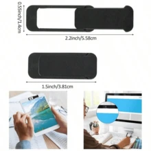 Protetor de Tela de Privacidade para Laptop e Smartphone, Capa Deslizante Ultrafina para Câmera, Adequado para Computadores, Tablets, Telefones, Escudo de Segurança em ABS, NQDZ - Multicolorido - Visão 2