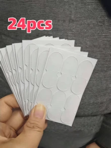 6-90片装耳部矫正贴纸，自粘隐形耳部矫正胶带，美化耳贴，精灵耳贴，隐形耳夹矫正器，适用于角色扮演和服装，舒适牢固的耳部提拉贴纸，用于化妆和美容，赠品，旅行，平价好物，旅行必备 - 彩色 - 查看 14