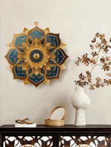 Tranh Mandala Hoa Sáng Tạo, Hoa Mandala Xanh, Thiết Kế Mắt Mandala, Trang Trí Tường Đầu Giường Phòng Ngủ và Phông Nền Phòng Khách, Tranh Trang Trí Nhà Cửa, Hình Dán PVC. Tranh Trang Trí Tường, Trang Trí Phòng. Chống thấm nước, Chống dầu, Chống bám bẩn, Hình Dán Vinyl Trang Trí, Thích Hợp Cho Trang Trí Nhà Cửa Tự Làm Trong Nhà Bếp, Phòng Tắm, Lò Sưởi và Các Không Gian Khác. - Hình dán tường Mandala - Xem 14