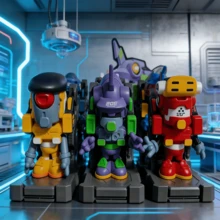 MINISO WASA&EVA206 初號機原廠盲盒 變色龍神秘盒機甲玩具 新款 EVA 裝飾模型玩具手辦創意生日禮物（隨機發貨，1pcs） - 彩色 - 查看 4
