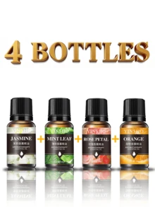 1瓶/4瓶/8瓶装10毫升香薰精油，适用于加湿器、香薰机，花香型包括茉莉、薰衣草、玫瑰、橙花等，可用作室内和浴室除臭剂，生日和毕业礼物。 - 1瓶 - 查看 45