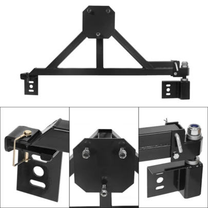Spare Tire Carrier Rack W/ Drop-Down Option Rear Black Fit H2 2003-2009