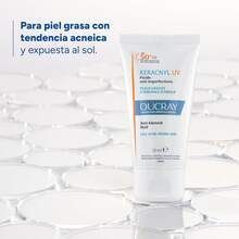 Protector solar facial fluido FPS 50+ control de brillo 50 ml - Cobre - Ver 3
