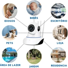 IP Camera Robot With 3 Wi-Fi Antennas, Night Vision, Full HD 360º, Microphone, Audio, Baby Monitor Robot. - View 4
