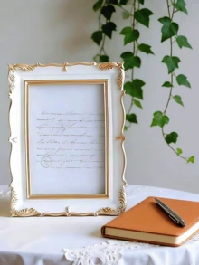 1 khung ảnh treo tường trang trí bằng nhựa chạm khắc kiểu Châu Âu cổ điển. - Nhiều màu - Xem 8