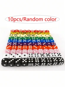 16mm Solid Color Rounded Tabletop Game Dice, 6-Sided Acrylic Dice For Board Games, Roleplaying, Entertainment And Teaching, Suitable For KTV And Bar Environments - Multicolor - View 14