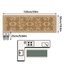 1pc Rug/Carpet/Area Rug/Bath Mat/Bath Rug/Door Mat/Runners/Runner Rug, Nordic Modern Creative - Abstract Geometric Diamond Pattern Hallway Long Runner Rug, Suitable For Bathroom, Kitchen, Entryway, Corridor, Bedside, Living Room, Bedroom, Etc. + Soft Washable Rug, Home Decor - Multicolor - View 15