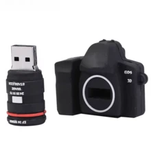 BIYETIMI USB Flash Drive hình máy ảnh dễ thương, sáng tạo, tốc độ cao, sử dụng được cho cả điện thoại và máy tính. - màu đen - Xem 5