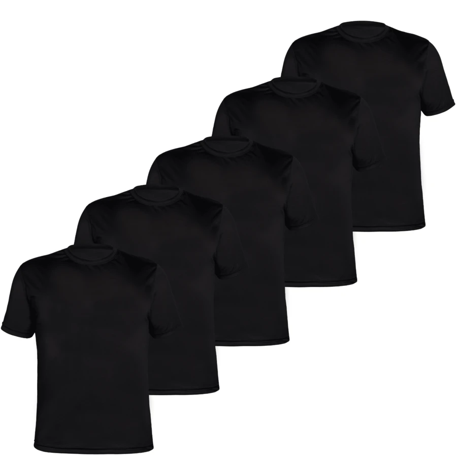 Kit 5 Camisetas Dry fit Masculina Academia Treino Lisas  Verão    Slim Fit