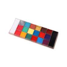 20 colores de pintura facial, vibrantes y saturados, adecuados para Navidad, carnaval, Halloween, eventos deportivos, cosplay, exposiciones de arte, suministros de pintura, suministros de oficina y escolares - 20 colores - Ver 2