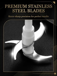 3升不锈钢电动绞肉机，配备4个锋利刀片，可绞碎肉类、蔬菜、水果和坚果。SOKANY - 日規A型插(100V) - 查看 8