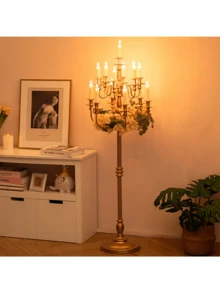 51 Inch Tall Gold Wedding Candelabra Large Candle Holder For Party Events & Home Decor - 金的 - 查看 4