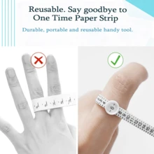 KLONKEE 5pcs/2pcs Professional Ring Sizer Tool, Micrometer Ring Gauge + Finger Sizing Tape, US-UK 4-In-1 Alloy Measuring Rod With Axis And Ring Gauge, Suitable For DIY Fashion Jewelry - Multicolor - View 4