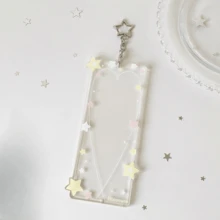 彩色星形亚克力四格卡套，透明照片卡保护套，适用于偶像卡片，四格照片套，适合追星收藏和日常使用，返校季必备 - 四格星星卡套 - 查看 14