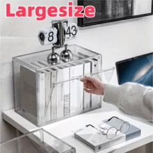 1PC Acrylic Display Case Clear Display Box Dustproof Box Collectibles Model Three Style Available - A: No Partition - View 1