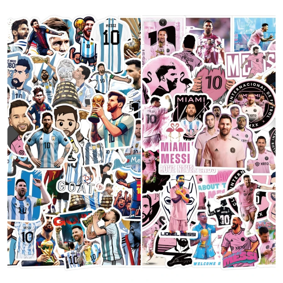 Mercancía de celebridad del Botín de Oro de Messi, pegatinas de fotos de alta calidad, pegatinas coleccionables, artículos de merchandising de fans - Multicolor - Ver 1