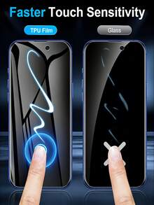 NNBILI 5片装防窥水凝胶膜屏幕保护膜 - 无气泡、全覆盖、高透明度、防刮花、防偷窥、易于安装、兼容手机壳，适用于 17 Pro Max/17/16/15/14/13/12/11/Xs Max/X/Xr/Pro Max/Pro/Air/E/Plus/Mini等机型，非玻璃材质，是日常、办公、居家使用的理想之选。这款手机屏幕保护膜防水、防震、防摔、防刮花，是保护手机隐私的必备良品。 - 黑色 - 查看 5