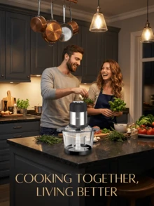 3升不锈钢电动绞肉机，配备4个锋利刀片，可绞碎肉类、蔬菜、水果和坚果。SOKANY - 日規A型插(100V) - 查看 2