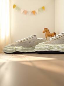 2026新款低帮休闲运动鞋、滑板鞋、复古风、时尚百搭、男女皆宜 - 卡其色 - 查看 3