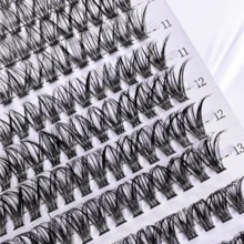 280 Pcs Mixed-Length False Lashes, 3D Thick Design, Suitable For Beginners, Ultra-Thin 0.05mm, Natural To Dramatic Look - D - View 4