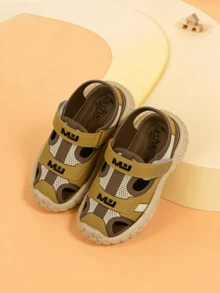 Cute Rhinestone Bow Open Toe Girls Sandals, Breathable Beach Holiday Shoes - Khaki - View 4