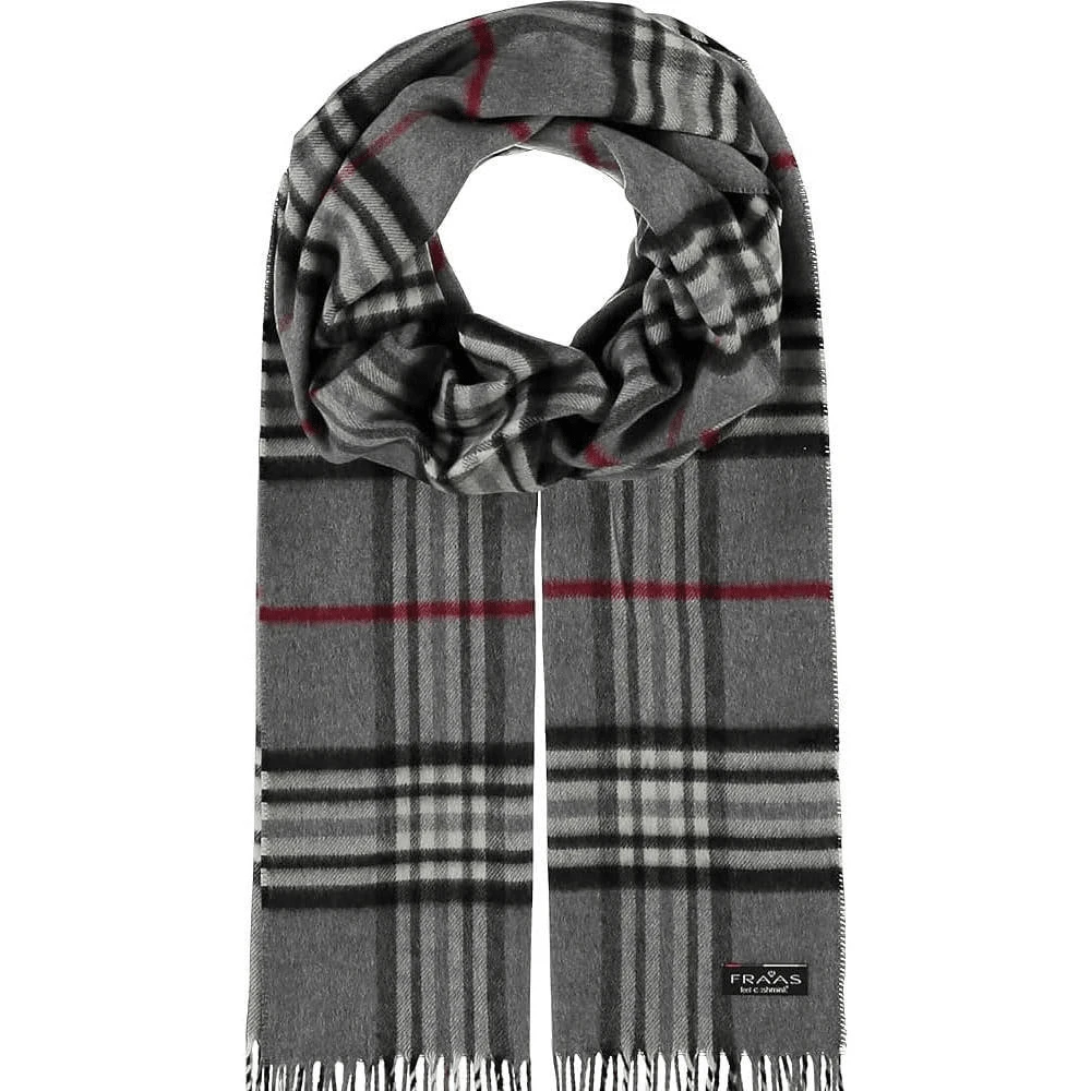 Cashmink Scarf 35 X 200 Cm - Softer Than Cashmere - Checkered Scarf For Women And Men - Perfect For Autumn And Winter - 灰色 - 查看 1