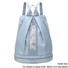 1件装运动训练包，游泳健身背包，大容量便携旅行单肩包，户外沙滩抽绳背包，轻便书包，带独立鞋仓和侧网袋，可调节肩带，防水面料，可定制字母图案，旅行包，手提包，瑜伽收纳包，男女通用情侣包，适用于骑行、露营、通勤、徒步、篮球、足球、棒球、曲棍球等运动，度假套装 - 彩色 - 查看 14