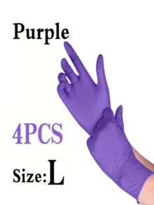 50/100pcs Purple Nitrile Gloves, Disposable Nitrile Gloves, Household Nitrile Gloves, Suitable For Kitchen Dishwashing, Bathroom Cleaning, Waterproof And Anti-Slip, Kitchen Cleaning, Household Cleaning, Holiday Gift - Dark Purple - View 13