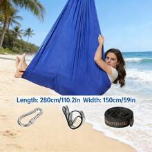 360度旋转吊床，尺寸59*110英寸，弹性材质，含配件，适合瑜伽、露营和野餐，多种颜色可选，露营装备 - 多色 - 查看 7