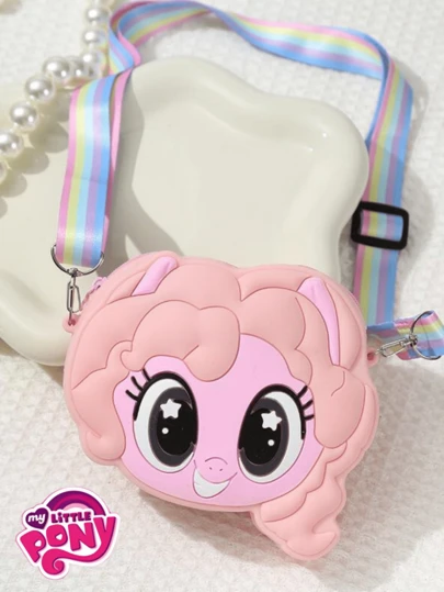 MY LITTLE PONY 1个创意可爱毛绒玩具收纳袋，也适合存放硬币 - 非常适合学校和办公室使用，是生日、圣诞节和开学季送给年轻人的完美礼物，也适合生日庆祝、友谊礼物、纪念礼物、礼品、装饰品、家居装饰和情人节礼物。