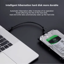 2 Pcs SATA2.5 To USB 3.0 Hard Drive Converter, Male To Female Interface, Solid-State Drive Data Transfer, Supports Laptop HDD/SSD, Compatible With UASP, Lightweight And Portable Style - 藍色 - 查看 5