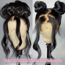 NARNI 360 Full Lace Wig Body Wave Human Hair Wigs Invisible Drawstring Wig Human Hair Pre Plucked Brazilian Glueless Human Hair Wigs 250 Density 100% Brazilian 13x4 Body Wave Lace Front Wigs Human Hair For Women Natural Black Color - Natural Black - 查看 2