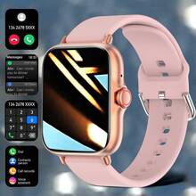MixtataDi Smartwatch, 1.83-Inch Multifunctional Sports Smartwatch, Featuring Wireless Calling/Music, Message Notifications, Pedometer, Sedentary Reminders, And Multiple Watch Face Wallpapers. Suitable For Both Men And Women, Compatible With Android And IOS. Perfect As A New Year Gift. - 彩色 - 查看 3