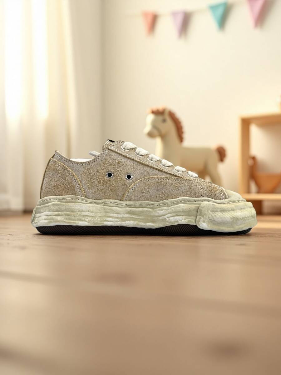 2026新款低帮休闲运动鞋、滑板鞋、复古风、时尚百搭、男女皆宜 - 卡其色 - 查看 1