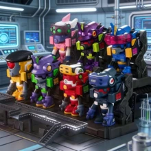 MINISO WASA&EVA206 初號機原廠盲盒 變色龍神秘盒機甲玩具 新款 EVA 裝飾模型玩具手辦創意生日禮物（隨機發貨，1pcs） - 彩色 - 查看 1