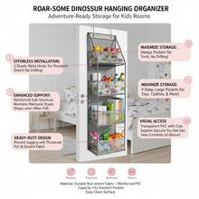 Multilayer PVC Hanging Storage Organizer Bag – Foldable And Space-Saving Storage For Toys, Bags, And Household Items, Ideal For Bedroom & Living Room - 蝴蝶結 - 查看 11
