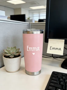 1pc Custom Valentine's Day Car Water Bottle With Personalized Text, Perfect For Daily Hydration And Romantic Gifts - Multicolor - View 4