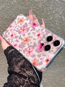 1个新款热销透明卡槽豹纹花卉图案手机壳，兼容 17 Pro Max/17 Pro/17/16 Pro Max/17/16/16 Pro/16 Plus/15 Pro Max/15 Pro/15 Plus/15/14 Pro Max/14 Pro/14/13 Pro/13/12 Pro/12/11/XS/XMax/8 Plus/7，防震带挂绳，适合作为生日礼物、送给女朋友、男朋友、情人节礼物、节日礼物、宗教礼物或个人礼物。 - 彩色 - 查看 4