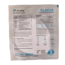 Máscaras protectoras FFP2, 50 piezas empaquetadas individualmente con diseño de banda para la cabeza, con una estructura de cinco capas transpirable y cómoda, adecuada para uso adulto (para protección diaria, no para uso médico) - A - Ver 11