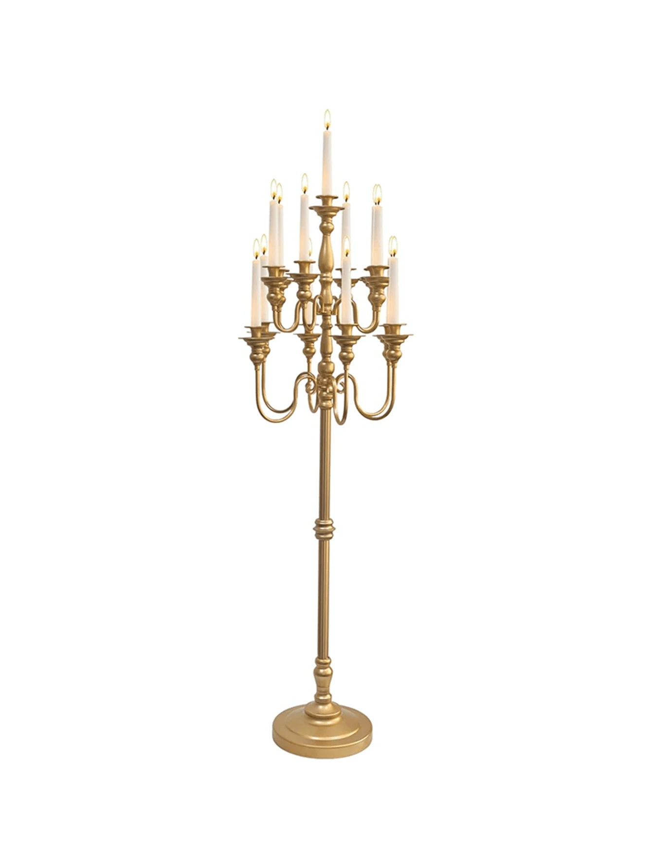 51 Inch Tall Gold Wedding Candelabra Large Candle Holder For Party Events & Home Decor - 金的 - 查看 1